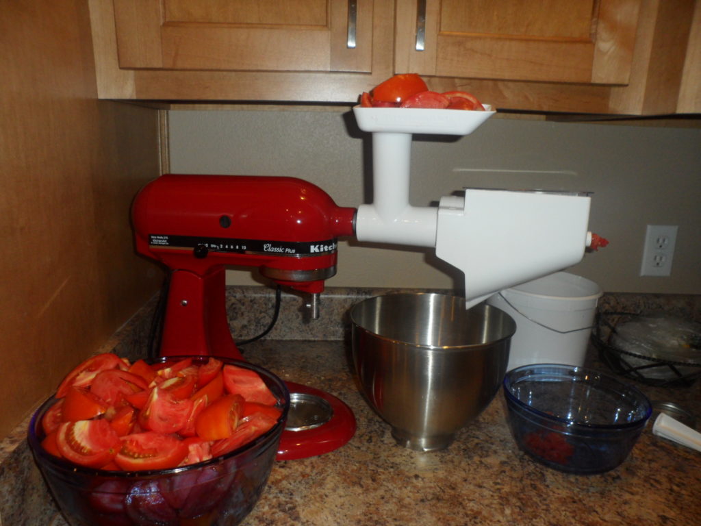 Fruit and Vegetable Peeler attachment on the Kitchen Aid Mixer