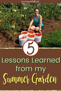 Lessons Learned from my Summer Garden
