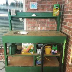 potting bench garden project