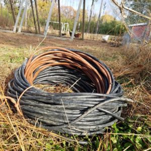storing drip lines for the winter