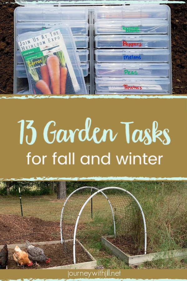 Don't waste your fall and winter in your garden. Get ready for spring NOW with these 13 tasks. #garden #fallandwinter #getreadyforspring