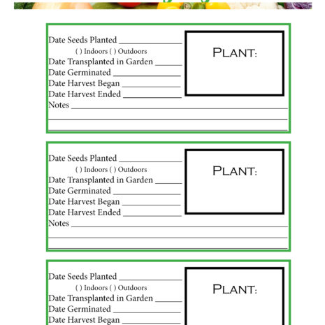 The Simple Garden Planner Printable Download