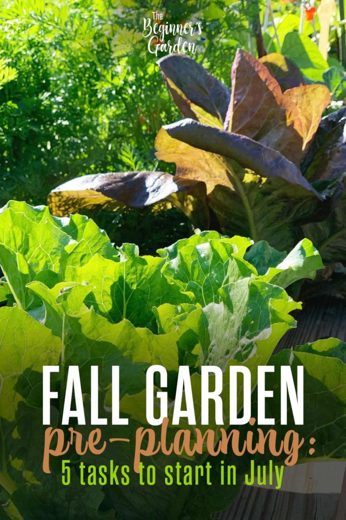 Fall Garden Pre-Planning