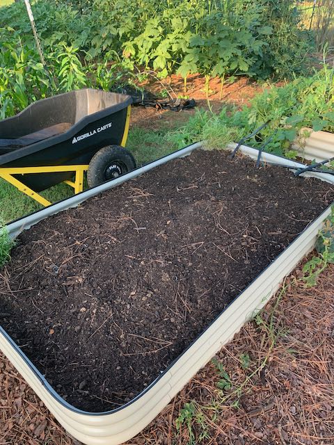 compost in bed